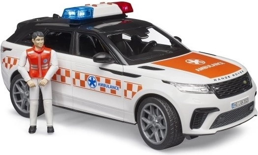 Reševalno vozilo Range Rover Velar z voznikom in figurico reševalca