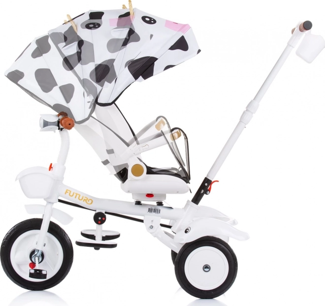 CHIPOLINO Tricikel s streho Futuro 2v1 Krava