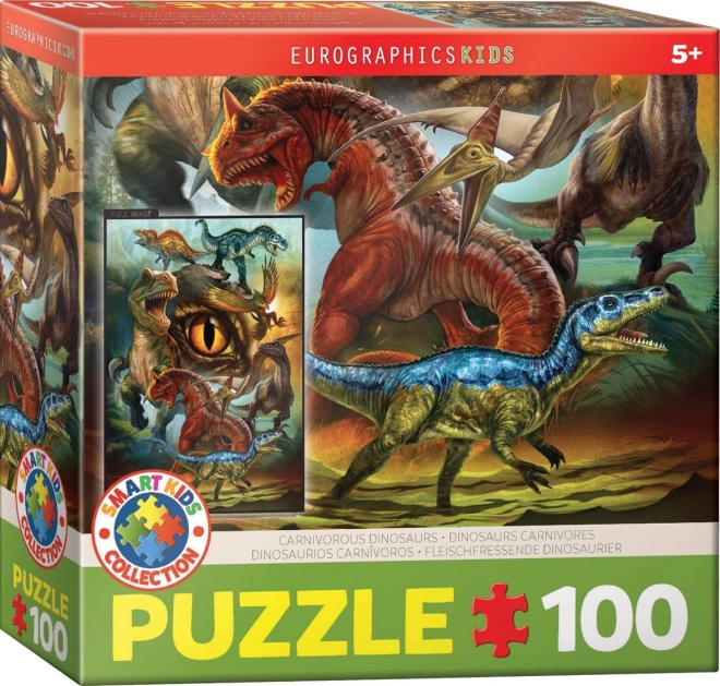 Sestavljanka mesojedih dinozavrov 100 kosov