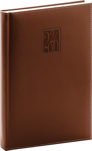 Dnevni dnevnik Panama 2026 rjav 15 x 21 cm
