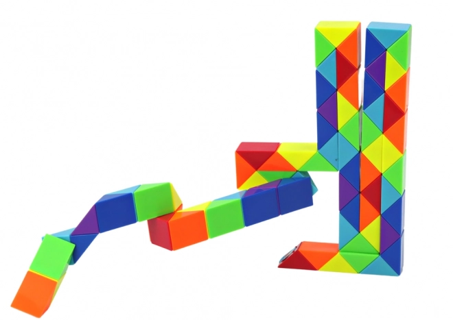 Bloky Puzzle igra Izobraževalna kača Barvne 72 ele.
