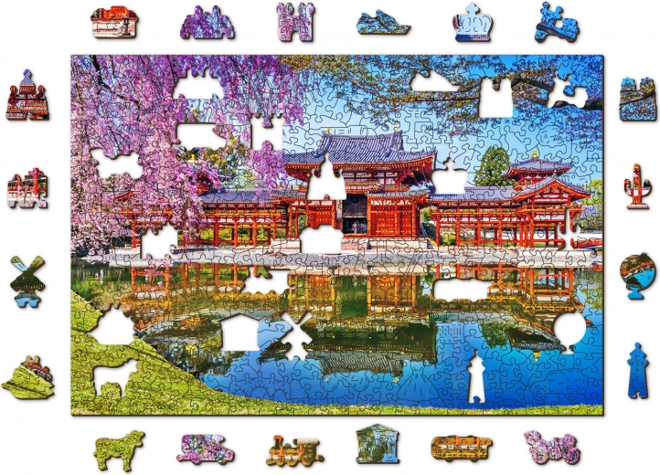 Lesene sestavljanke WOODEN CITY, tempelj BYODO‑IN, Kjoto – 505 koščkov