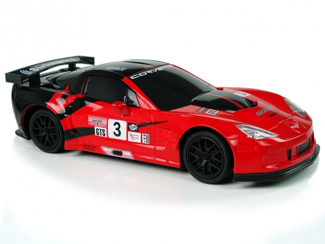 Športni avto R/C 1:24 Corvette C6.R rdeče z osvetlitvijo
