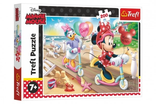Sestavljanka 200 kosov Minnie na plaži Disney Minnie