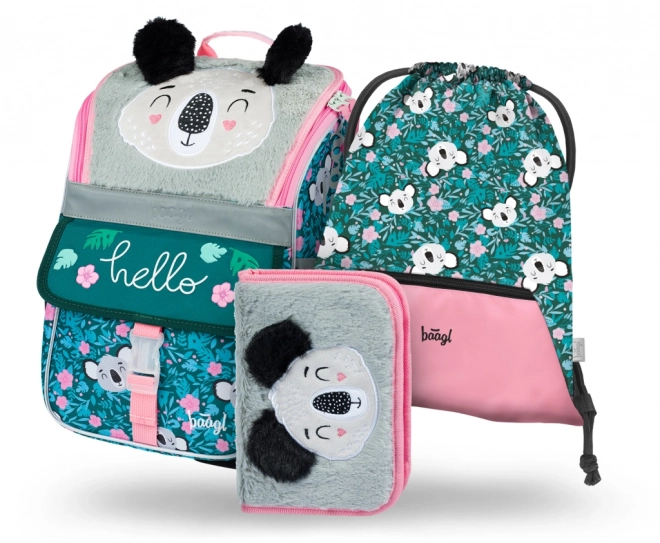 BAAGL KOMPLET 3 Zippy Baby Koala: torba, peresnica, vrečka