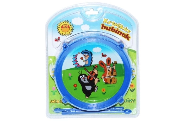 Krtek/Krtkov boben plast 20cm + 2 palčki v škatli