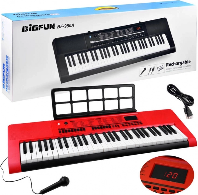 Elektronski klaviaturni instrument s 61 tipkami z mikrofonom BF-950A