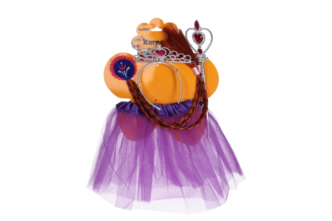 Komplet Karneval princeska vijolična