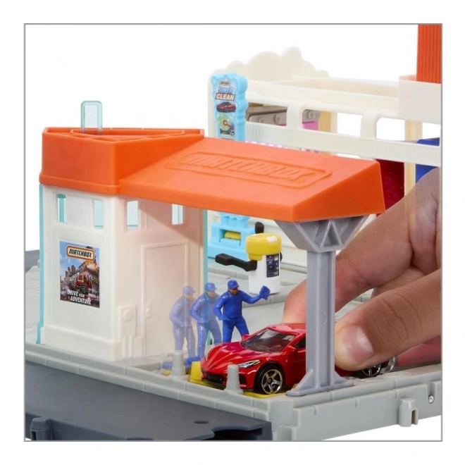 Komplet Matchbox Real Adventures Avtopralnica