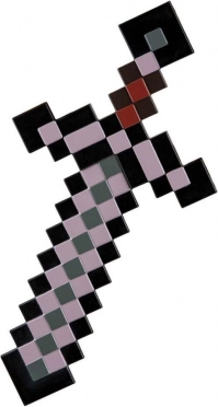 Minecraft netheritov meč – plastična replika