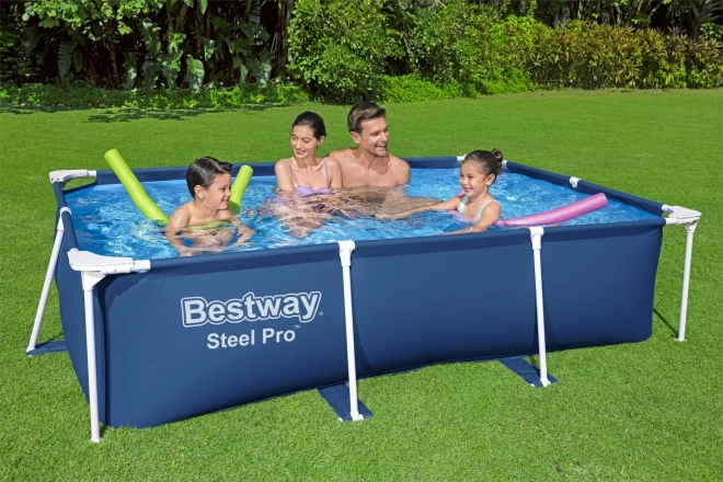 DeluxeJr Jekleni Pro Rack Bazen 259x170x61 BESTWAY za vrt