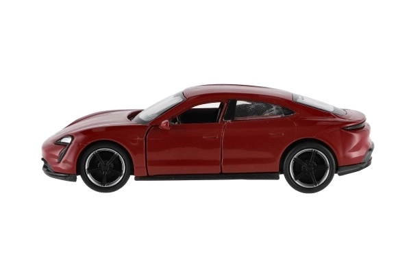Auto Welly Porsche Taycan Turbo S kov/plast 12cm 4 barve na vzvratno navijanje 12 kosov v škatli
