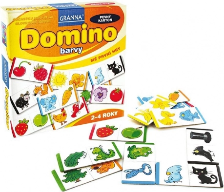 Granna domino barve – moja prva igra za otroke