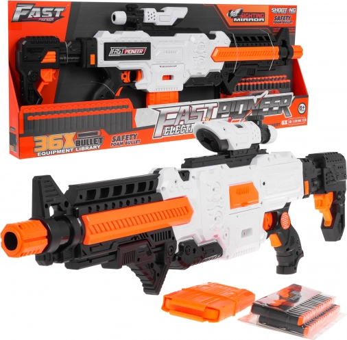 Penaški blaster Fast Pioneer za otroke 8+ z merkom, nabojnikom in 36 naboji