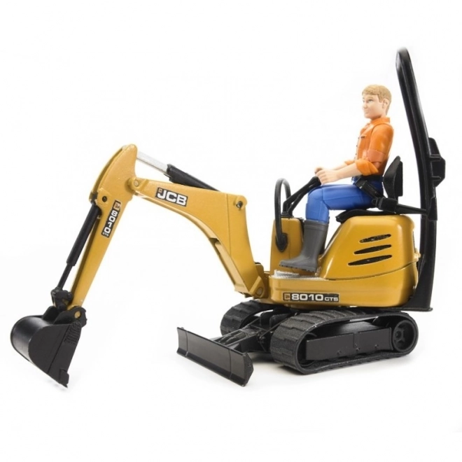 Igrača set Bruder SUV in gosenica JCB mini bager s prikolico
