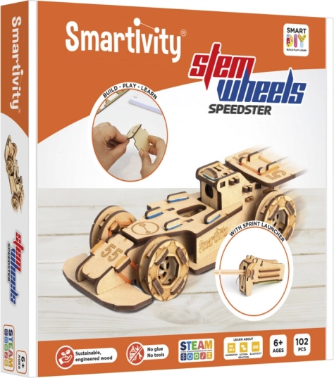 Smartivity formula – lesena konstrukcijska komplet za dirkalni avto z zaganjalnikom