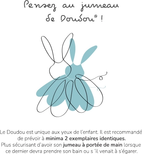 Darilni komplet Doudou – plišasti zajček in odejica
