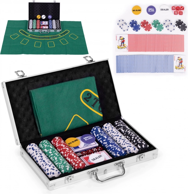 Komplet za poker in blackjack ModernHome v kovčku