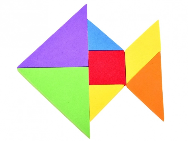 Barvna logična sestavljanka Tangram iz mehke pene