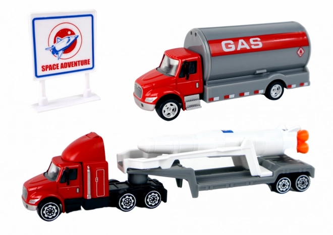 Set figur Vesoljski tovornjak Raket - 15 delov