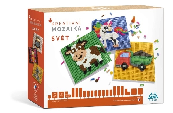 Kreativna Mozaična Svetovna Plastična Igralna Kocka
