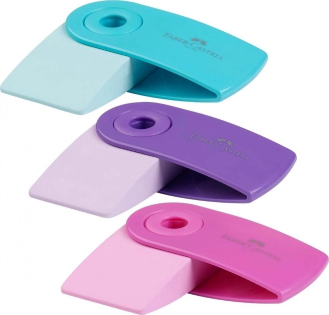 Faber-Castell ergonomski radirni gumi z plastičnim pokrovom