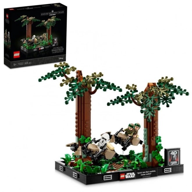 LEGO® Star Wars™ 75353 Preganjanje s spidrji na planetu Endor™ – diorama