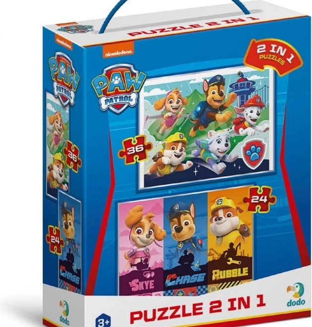 DODO Puzzle Tačkovska Patrola: Hudi Kužki 2v1