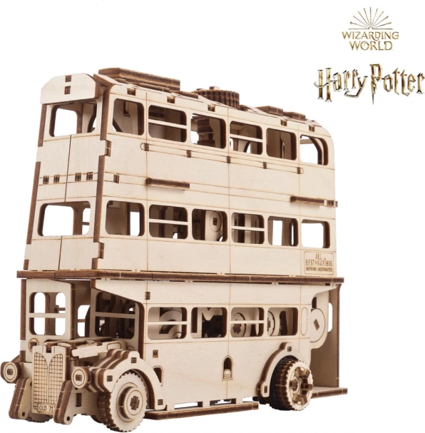 Ugears 3D Lesena Mehanska Sestavljanka Viteški Avtobus Harry Potter