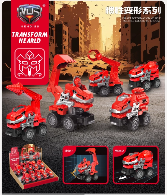 Avtorobot Dino Gasilsko 11 cm