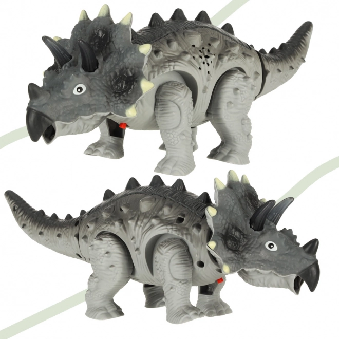 Dinozaver Triceratops na baterije Interaktivna igrača hodi sveti rjove