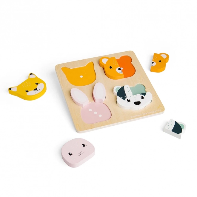 Lesene sestavljanke za vstavljanje z računanjem Bigjigs Toys