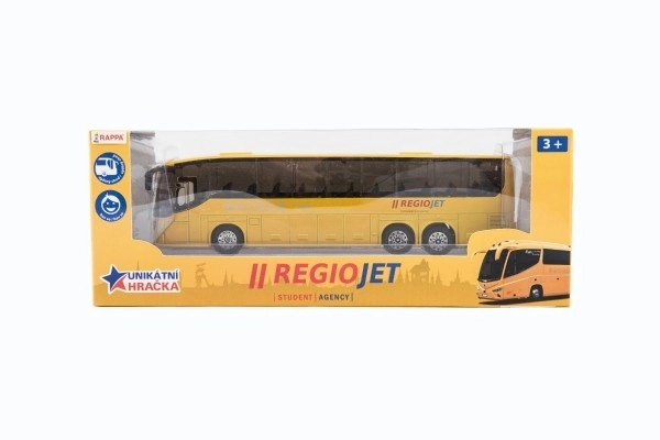 Avtobus RegioJet kov/plast 18,5 cm na vzmetni pogon v škatli