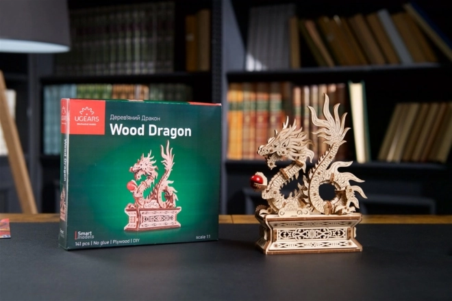 Ugears 3D lesene mehanske uganke Zmaj