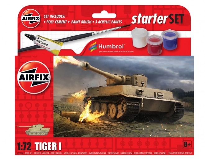 Plastični model Tiger I v majhnem setu