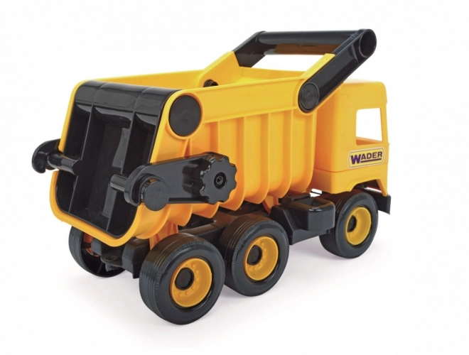 Rumeni prekucnik Middle Truck 38 cm v škatli