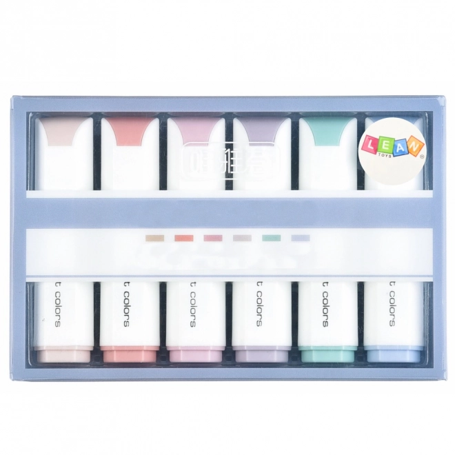 Set mini označevalcev pastelnih barv 6 kos