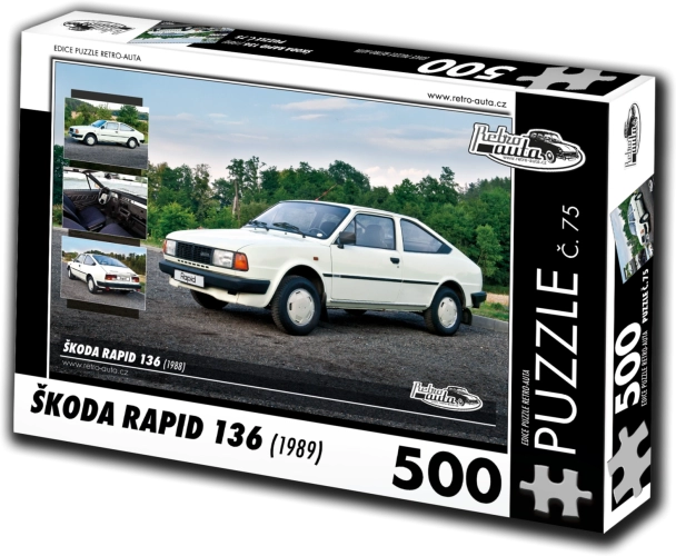 Sestavljanka Retro-avtomobili Škoda Rapid 136 (1988) – 500 koščkov