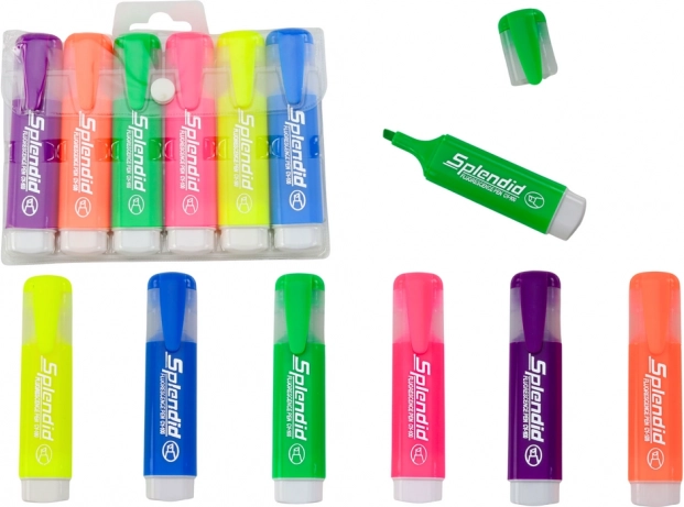 Set pastelnih označevalcev 6 kos