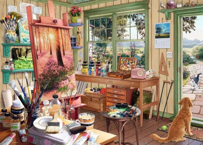 Ravensburger sestavljanka Moje zatočišče: vrtni atelje 1000 kosov