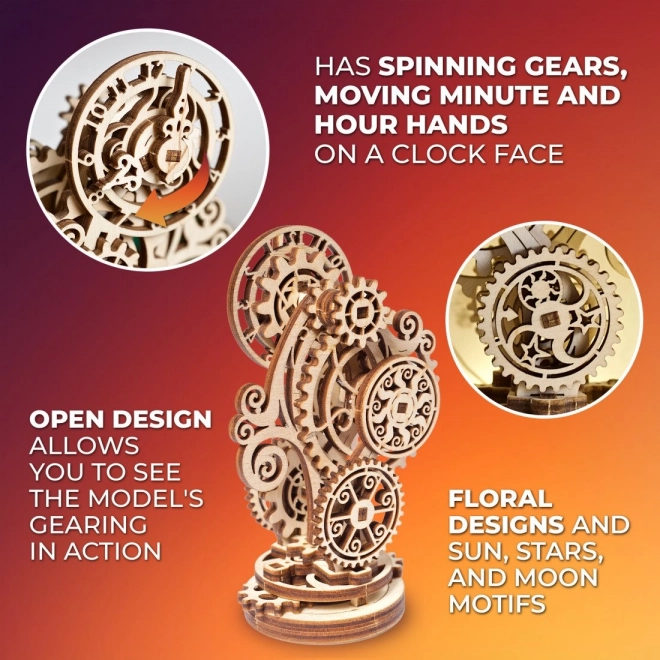 Ugears 3D lesene mehanske uganke Steampunk ura
