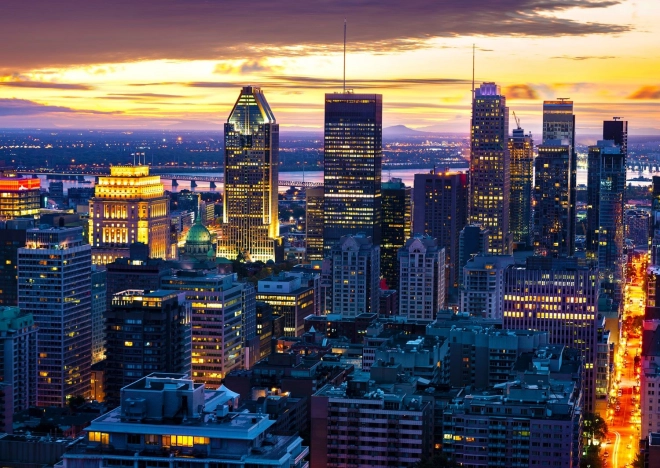 Sestavljanka Nočni Montreal 1000 koščkov