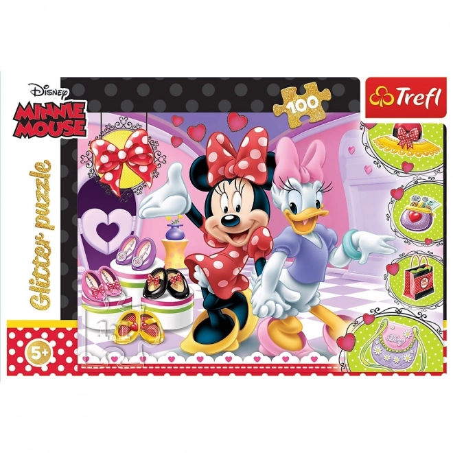 Sestavljanka 100 kosov Minnie in Bleščice