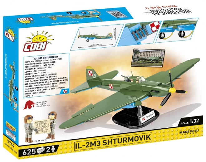 Zgodovinska zbirka WWI IL-2M3 Shturmovik 625 kock