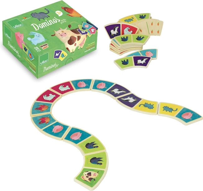Vilac Farma Domino za otroke