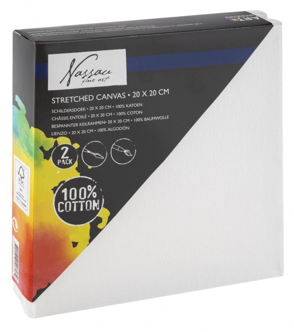 Platna za slikanje 20x20 cm - 2 kosi