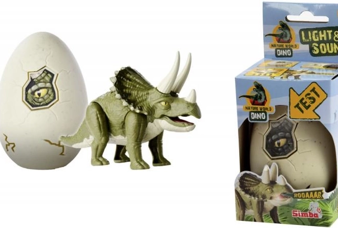 Svetleča figura dinozavra v jajcu
