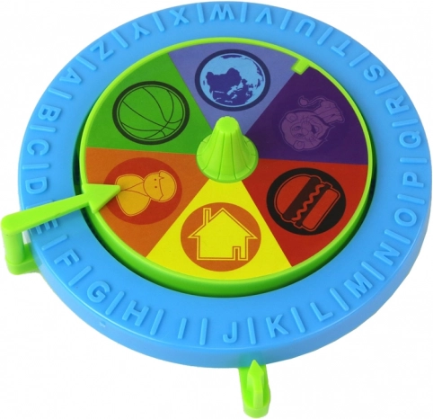 Spinner, ki določa črke in kategorije
