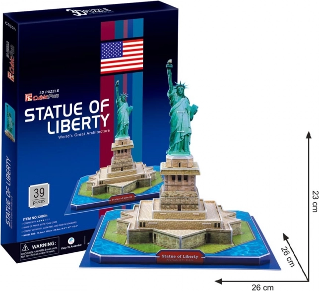 CubicFun 3D puzzle Kip svobode 39 kosov