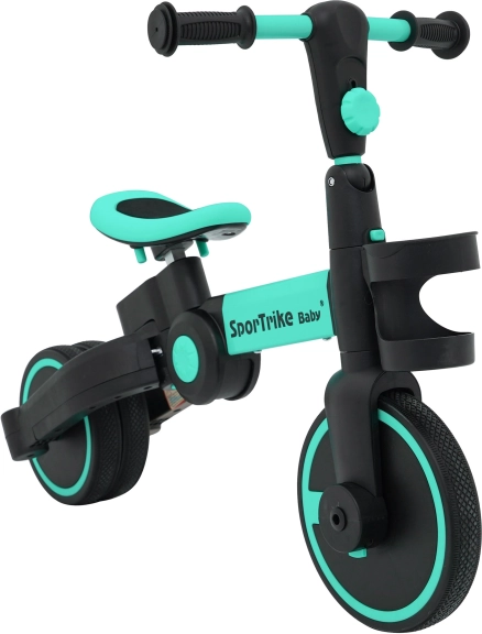 Otroško poganjalno kolo in tricikel 3v1 SporTrike – Modra
